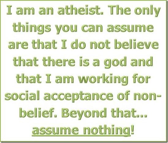 I am an atheist